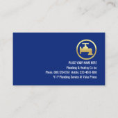 Gold Leaking Faucet Waterdrops Visitekaartje (Achterkant)