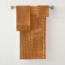 Gold leather texture luxury bad handdoek