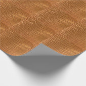 Gold leather texture luxury cadeaupapier (Hoek)