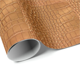 Gold leather texture luxury cadeaupapier
