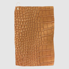 Gold leather texture luxury golfhanddoek