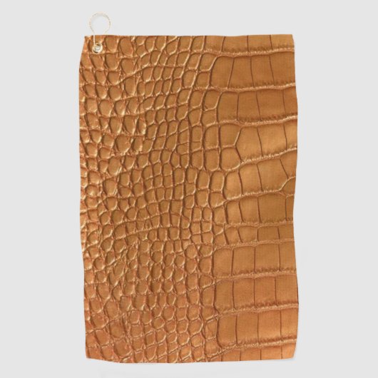 Gold leather texture luxury  golfhanddoek (Voorkant)