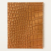 Gold leather texture luxury meeting planner (Achterkant)