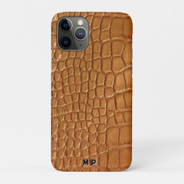 Gold leather texture luxury meeting planner Case-Mate iPhone case