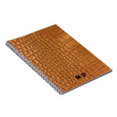 Gold leather texture luxury meeting planner notitieboek (Rechterzijde)