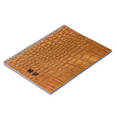 Gold leather texture luxury meeting planner notitieboek (Linkerzijde)