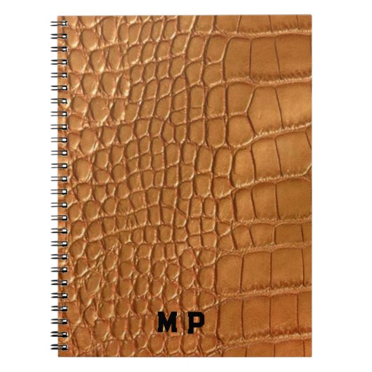 Gold leather texture luxury meeting planner notitieboek (Voorkant)