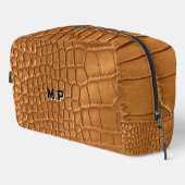 Gold leather texture luxury toilettasje (Rechterhoek)