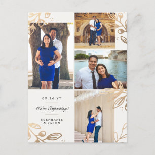 Gold Leaves 4 Aankondiging van fotozwangerschap