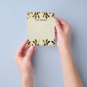 Gold Leaves 50th Birthday Two Sided Flyer (Hand)
