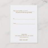 Gold Leaves Beauty Salon en Spa Cadeaubon Kortingskaartje (Achterkant)