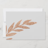 Gold Leaves Birth Announounding Kaart (Achterkant)