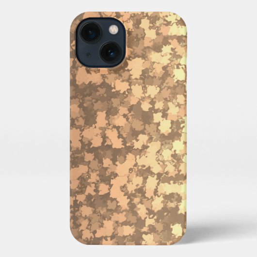 Gold Leaves Camo iPhone Case iPhone Hoesje (Achterkant)