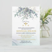 Gold Leaves Eucalyptus Nursing School Afstuderen I Kaart (Staand voorkant)