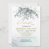 Gold Leaves Eucalyptus Nursing School Afstuderen I Kaart (Voorkant)