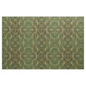 Gold Leaves Forest Green Elegant Pattern Stof (Fat Quarter)