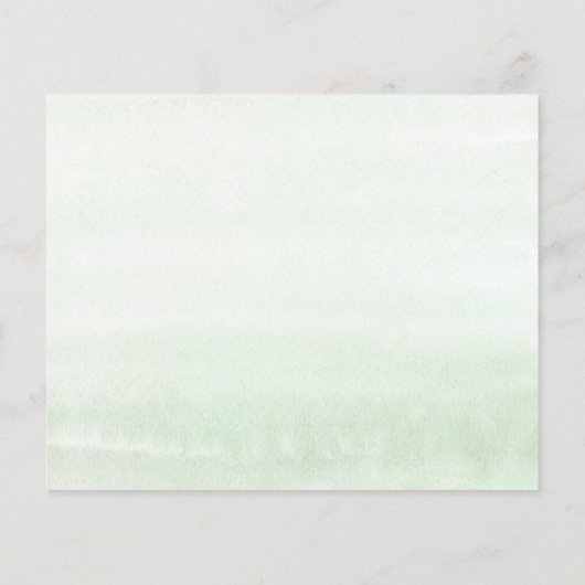 Gold Leaves Greenery Elegant Advice Card (Achterkant)