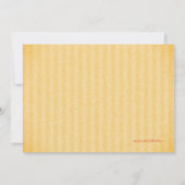 Gold Leaves Herfst Party Uitnodiging (Achterkant)