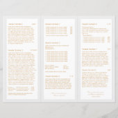 Gold Leaves Logo Skin Care Spa TriFold Brochure (Achterkant)