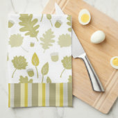 Gold Leaves Microfiber Kitchen Towel Theedoek (Quarter Fold)