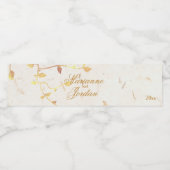 Gold Leaves of Natuur Waterfles Etiket (Enkel label)