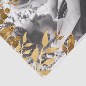 Gold Leaves Overlay Add Your Own Photo Tissuepapier (Detail)