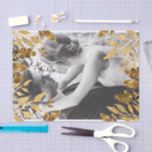 Gold Leaves Overlay Add Your Own Photo Tissuepapier (Craft)
