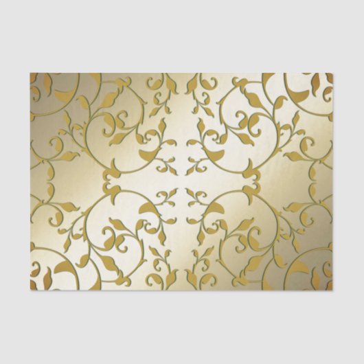 Gold Leaves schuiven Tissuepapier (Voorkant)