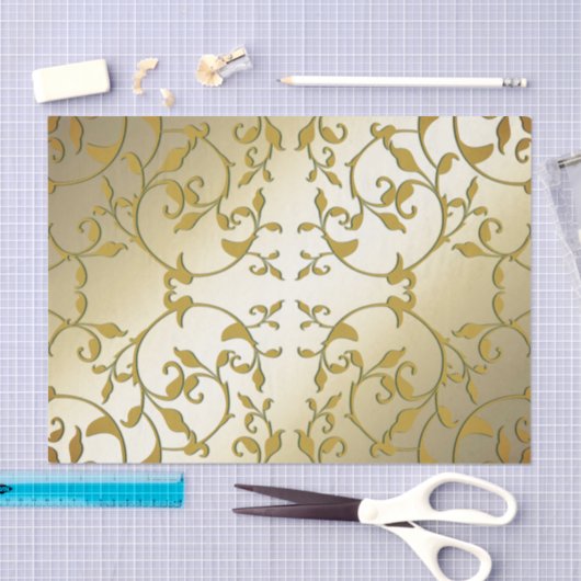 Gold Leaves schuiven Tissuepapier (Craft)