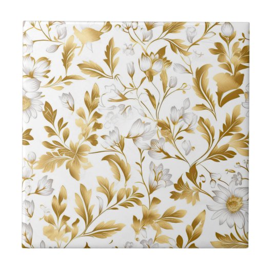 Gold Leaves Tegeltje (Voorkant)