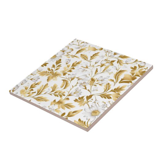 Gold Leaves Tegeltje (Zijkant)