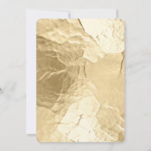 Gold Leaves Vrijgezellenfeest Kaart (Achterkant)