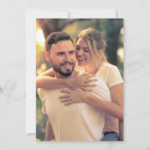 Gold Leaves & Waterverf Branches | Weddenfoto Kaart (Achterkant)