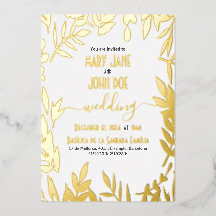 Gold Leaves Wedding