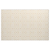 Gold Leaves White Elegant Pattern Stof (Yard (91,4 cm))