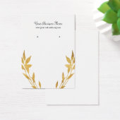 Gold leest een aangepaste oormerkkaart visitekaartje (Bureau)