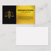 Gold Legal Logo | Criminal Justice Afsprakenkaartje (Voorkant / Achterkant)