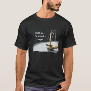 Gold Legal Scale of Justice T-Shirt