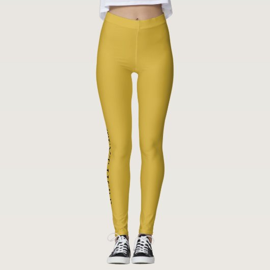 Gold Leggings Voeg hier Logo toe (Voorkant)