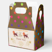 Gold Leo Zodiac veelkleurige confetti Bedankdoosjes (Geopend)