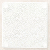 Gold Leopard Animal Print      Glazen Onderzetter (Achterkant)