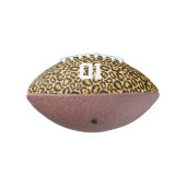 Gold Leopard Cheetah Animal Print Personalized American Football (Gedraaid 270)