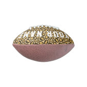 Gold Leopard Cheetah Animal Print Personalized American Football (Gedraaid 90)