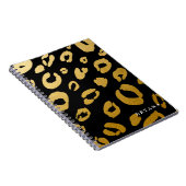 Gold Leopard Cheetah Print (ELK COLOR-Notitieboek) Notitieboek (Rechterzijde)