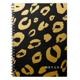 Gold Leopard Cheetah Print (ELK COLOR-Notitieboek) Notitieboek