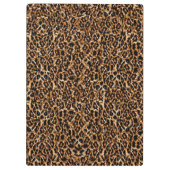 Gold Leopard Fur Chic Sangria Pink Bow Boutique Klembord (Achterkant)