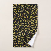 Gold Leopard, Gold Glitter, Leopard Pattern Bad Handdoek (Handdoek)