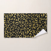 Gold Leopard, Gold Glitter, Leopard Pattern Bad Handdoek (Handdoek)
