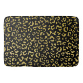 Gold Leopard, Gold Glitter, Leopard Pattern Badmat (Voorkant)