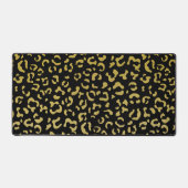 Gold Leopard, Gold Glitter, Leopard Pattern Bureaumat (Voorkant)
